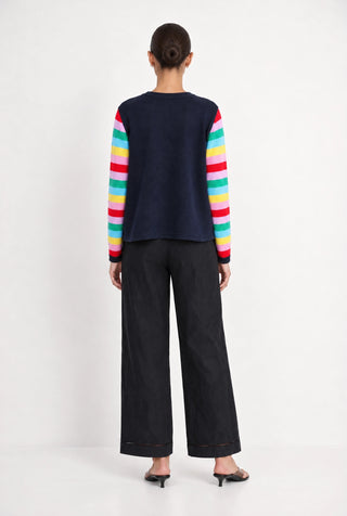 Tilly Cotton Sweater in Navy