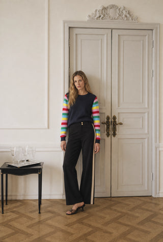 Tilly Cotton Sweater in Navy