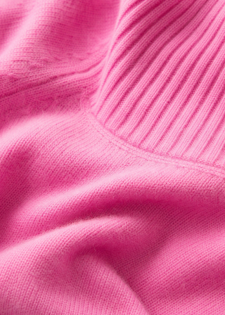 Toastie Merino Cashmere Polo In Lipstick