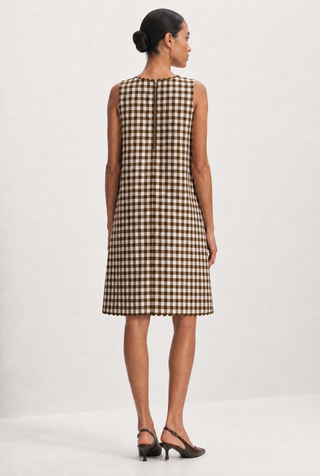 Vespa Linen Dress In Gingham