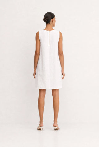 Vespa Linen Dress In White