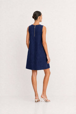 Vespa Linen Dress In Navy