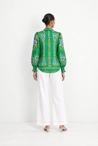 Willa Ramie Shirt in Santa Barbara Print