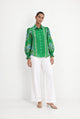 Willa Ramie Shirt in Santa Barbara Print