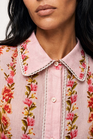 WREN DRESS IN RAMIE PINK PORTOFINO