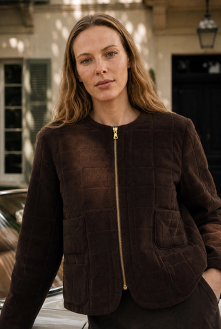 AGNES JACKET IN  CHOC CORDUROY