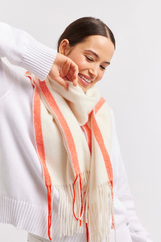 Alessandra Accessory ONE SIZE / CORAL Giulia Wool Scarf in Coral