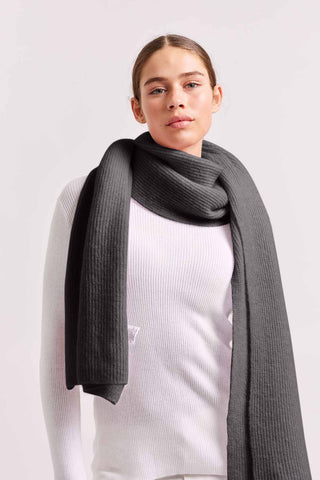 Alessandra Accessory ONE SIZE / CHARCOAL Lola Mohair Scarf in Charcoal