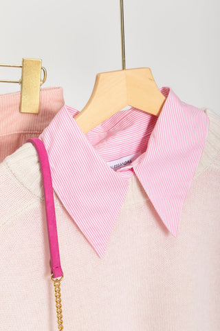Alessandra Cashmere Shirts Primrose Stripe Poplin Shirt in Pink