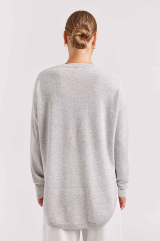 Alessandra Cashmere Sweater Baby Belle Cashmere Sweater in Fly Ash