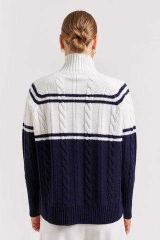 Alessandra Cashmere Sweater Billie Sweater in Goodnight