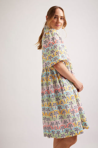 Alessandra Dresses Lume Cotton Silk Dress in Gelati Oasis Print