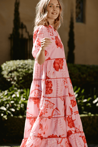 Alessandra Dresses Martina Cotton Silk Dress in Lolly Night Garden