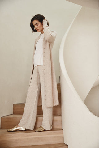 Alessandra Dresses Nimbus Cashmere Jacket Dress in Muesli
