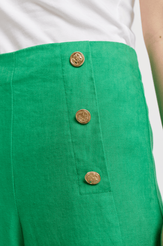 Alessandra Pants Atlas Linen Pant in Kelly Green