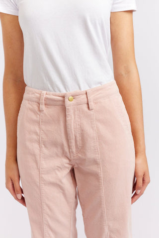 Alessandra Pants Plush Corduroy Pant in Dusty Pink