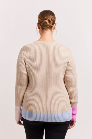 Alessandra Shirts Eclair Cotton Cashmere Top in Vellum