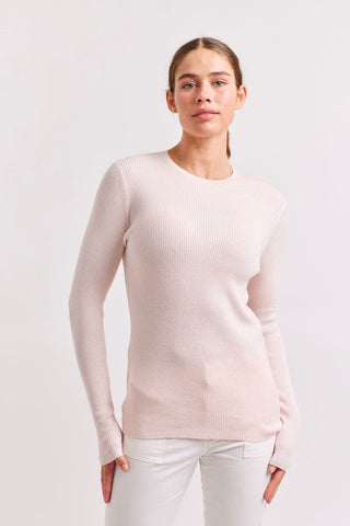 Alessandra Shirts Marley Cotton Cashmere Top in Pink Calico