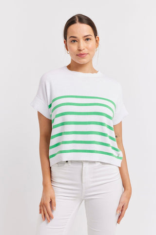 Alessandra Shirts Rena Cotton Top in Apple