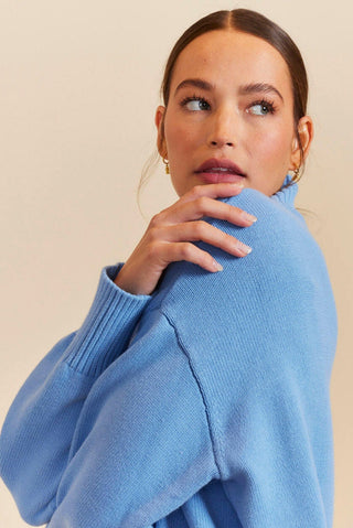 Alessandra Sweater Cassata Cotton Sweater in Bluebell