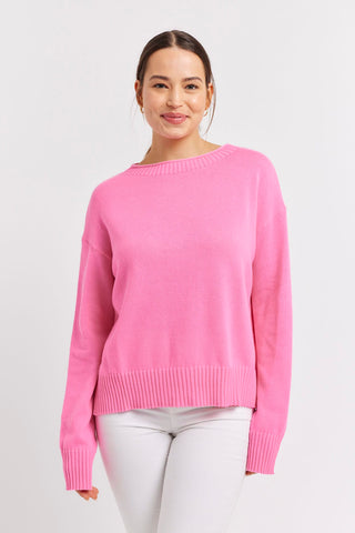 Alessandra Sweater Cassata Cotton Sweater in Lolly