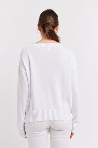 Alessandra Sweater Cassata Cotton Sweater in White