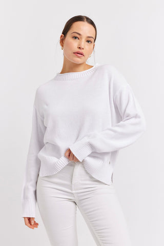 Alessandra Sweater Cassata Cotton Sweater in White