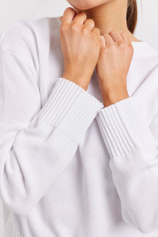 Alessandra Sweater Cassata Cotton Sweater in White