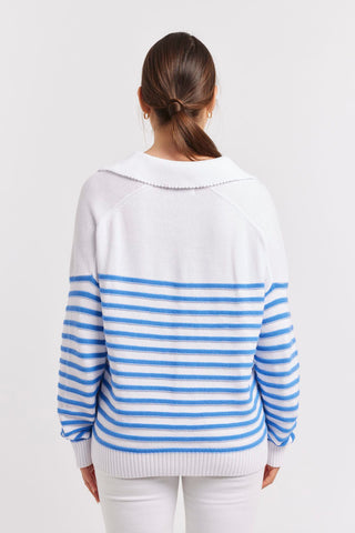 Alessandra Sweater Nina Cotton Sweater in Sailor