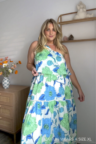 Olympia Calypso Dress In Blue