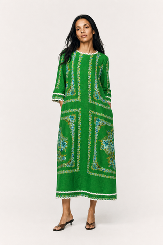 Camille Dress in Santa Barbara Print