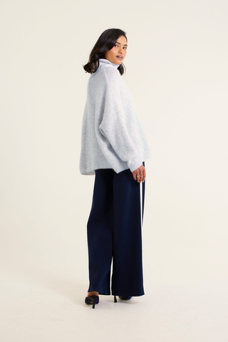 Pascale Alpaca Polo in Mist