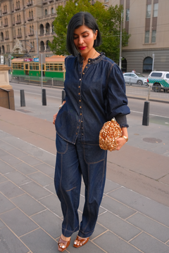 Dakota Denim Shirt  In Indigo