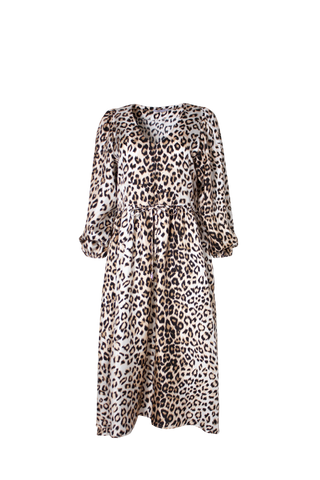 Lambada Silk Dress in Classic Animal