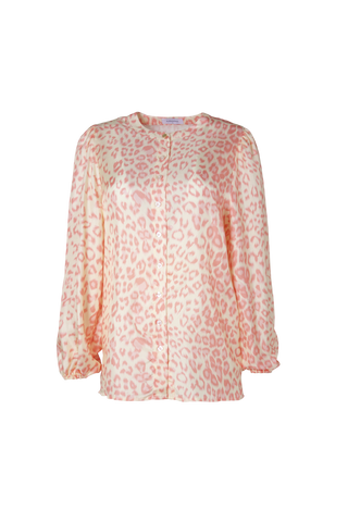 Magnolia Silk Shirt in Pink Animal