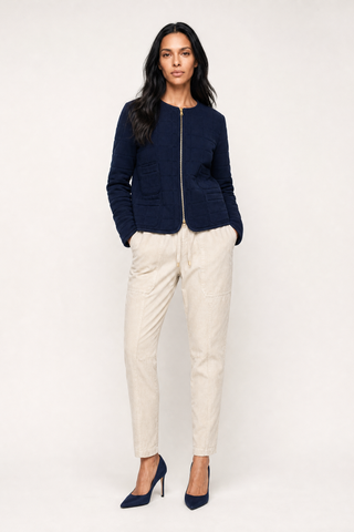 Orla Pant In Corduroy in Stone