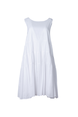 Sangria Dress in White Voile