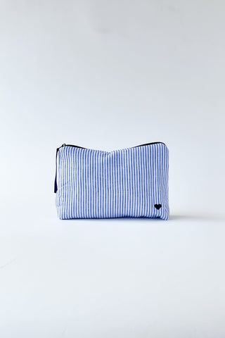 Alessandra Accessory ONE SIZE / BLUE STRIPE Cosmetic Bag in Blue Stripe