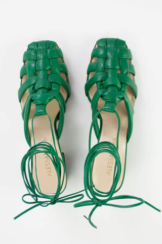 Alessandra Accessory Florence Nappa Heel in Emerald