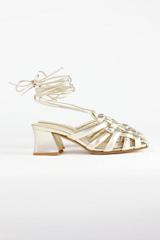 Alessandra Accessory Florence Nappa Heel in Gold