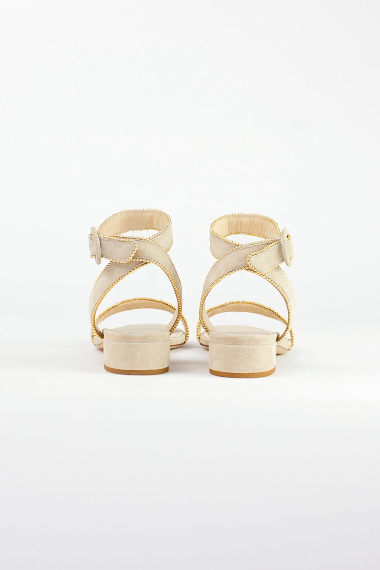 Gold on sale beaded sandals