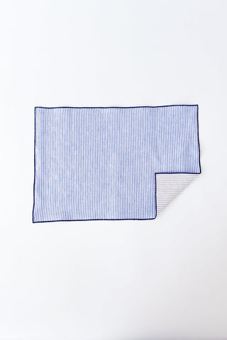 Alessandra Accessory ONE SIZE / BLUE/BEIGE STRIPE Placemats in Blue/Beige Stripe
