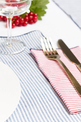 Alessandra Accessory ONE SIZE / RED/NAVY STRIPE Placemats in Red/Navy Stripe