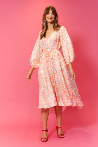 Alessandra Cashmere Dresses Lambada Silk Dress in Pink Animal