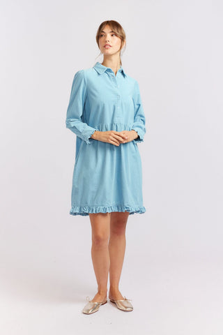 Alessandra Cashmere Dresses Willow Corduroy Dress in Oceanview