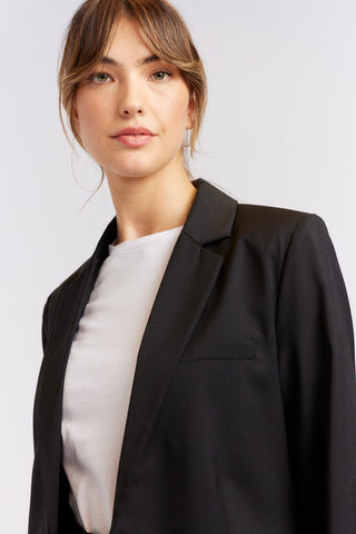 Alessandra Cashmere Outerwear Andrea Wool Blazer in Black