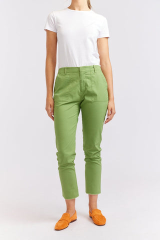 Alessandra Cashmere Pants Cypress Cotton Pant in Olive