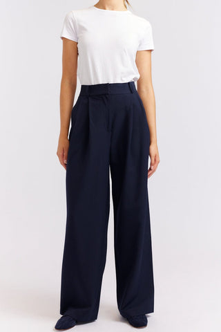 Alessandra Cashmere Pants Laurel Blend Pant in Navy