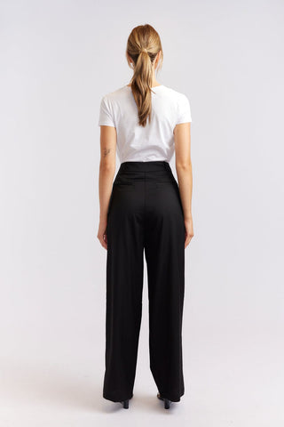 Alessandra Cashmere Pants Laurel Wool Pant in Black