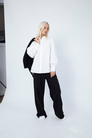 Alessandra Cashmere Pants Laurel Wool Pant in Black
